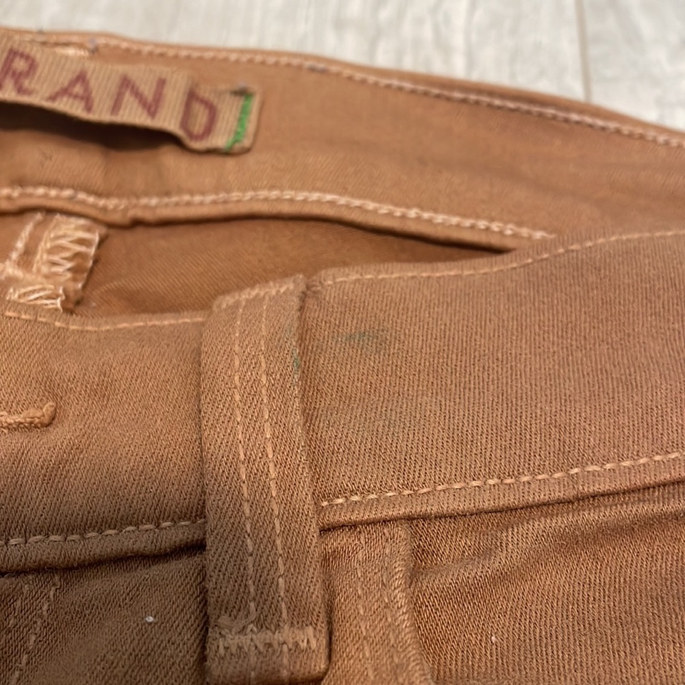 J Brand Skinny Jeans Sz 23 Coated Sands Caramel - Picture 7 of 7